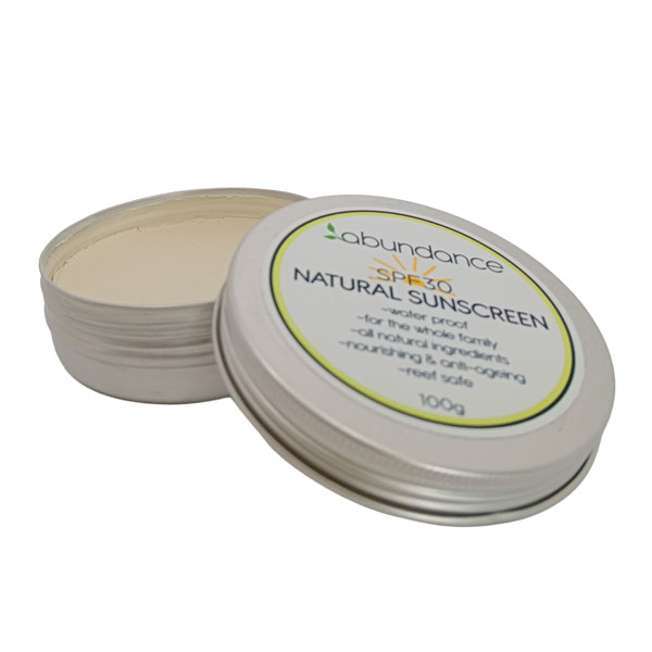 SPF30 Natural Sunscreen - open